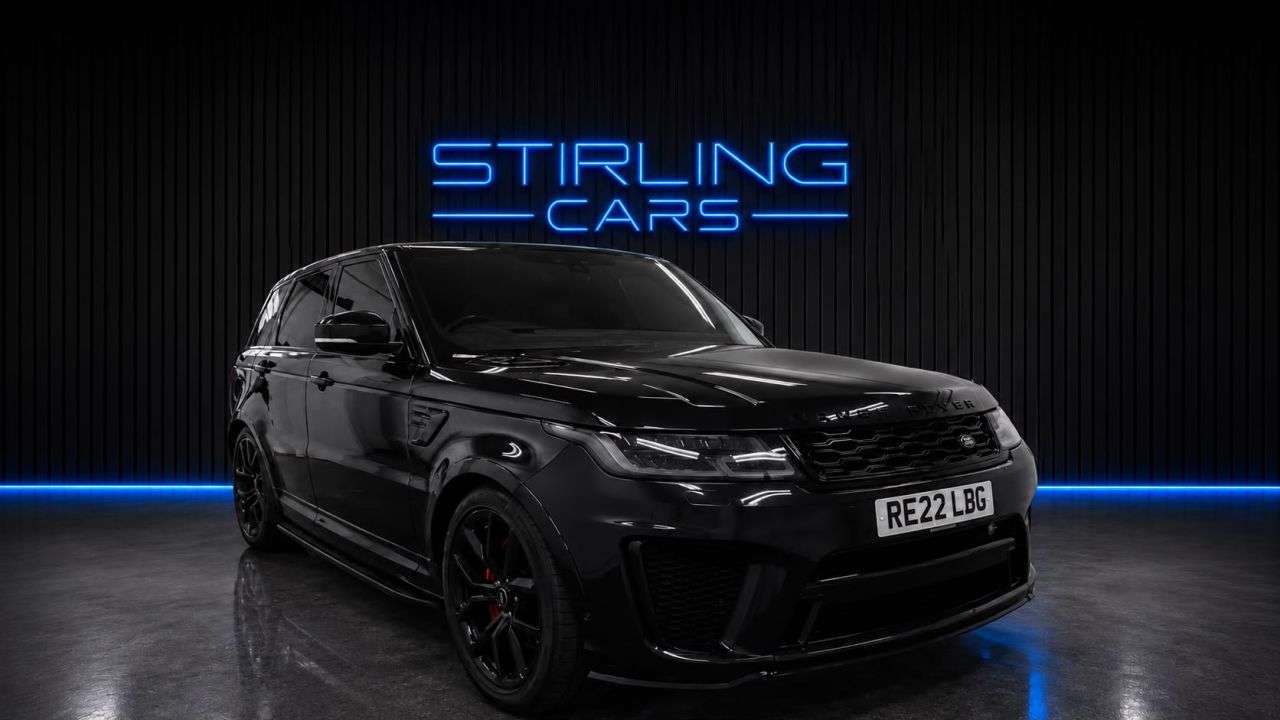 A 2022 LAND ROVER RANGE ROVER SPORT 5.0 P575 V8 GPF SVR SUV 5dr Petrol Auto 4WD Euro 6 (s/s) (575 ps) FINANCE+W A 2022 LAND ROVER RANGE ROVER SPORT 5.0 P575 V8 GPF SVR SUV 5dr Petrol Auto 4WD Euro 6 (s/s) (575 ps) FINANCE+W