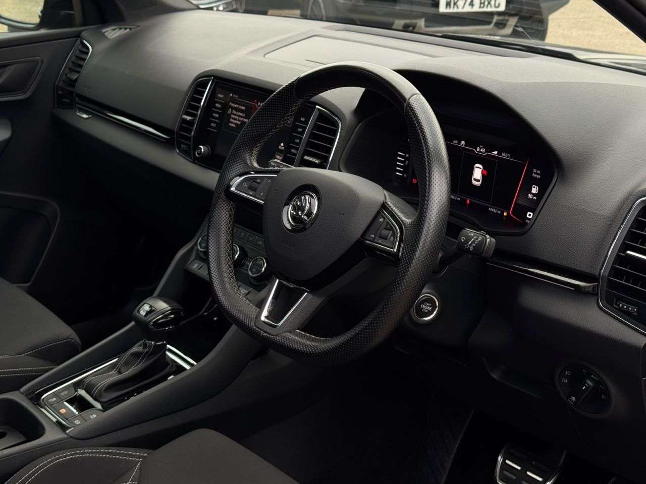 A 2019 SKODA KAROQ 1.5 TSI ACT SportLine SUV 5dr Petrol DSG 4WD Euro 6 (s/s) (150 ps) FINANCE+ A 2019 SKODA KAROQ 1.5 TSI ACT SportLine SUV 5dr Petrol DSG 4WD Euro 6 (s/s) (150 ps) FINANCE+