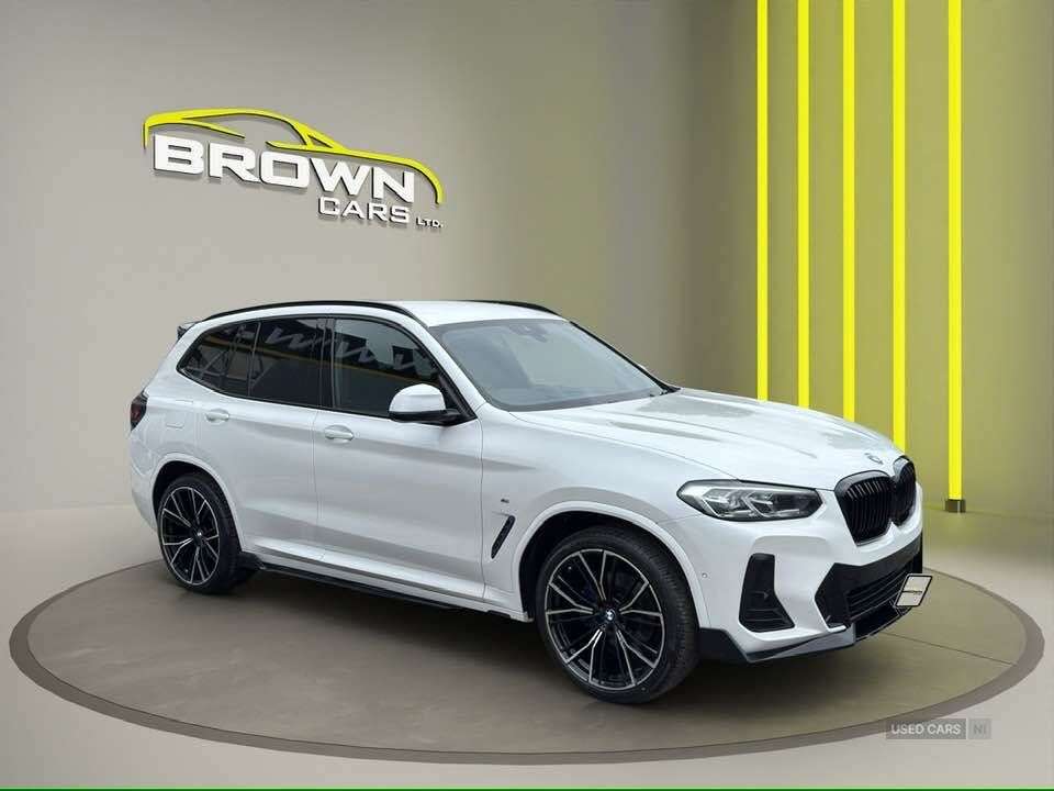 A 2022 BMW X3 2.0 20d MHT M Sport SUV 5dr Diesel Hybrid Auto xDrive Euro 6 (s/s) (190 ps) A 2022 BMW X3 2.0 20d MHT M Sport SUV 5dr Diesel Hybrid Auto xDrive Euro 6 (s/s) (190 ps)