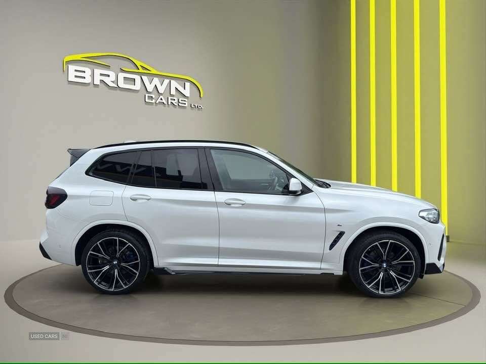 A 2022 BMW X3 2.0 20d MHT M Sport SUV 5dr Diesel Hybrid Auto xDrive Euro 6 (s/s) (190 ps) A 2022 BMW X3 2.0 20d MHT M Sport SUV 5dr Diesel Hybrid Auto xDrive Euro 6 (s/s) (190 ps)