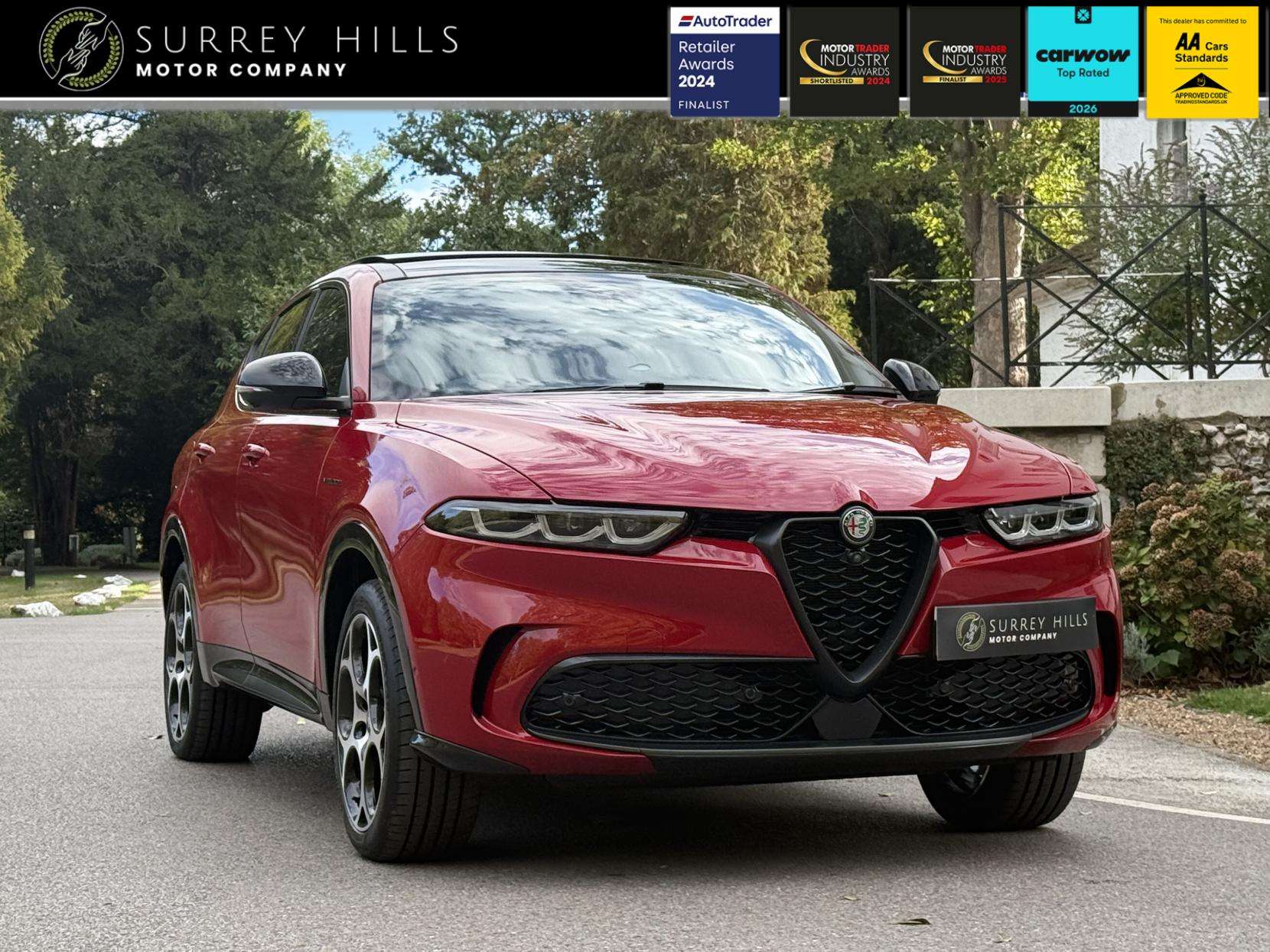 A 2023 ALFA ROMEO TONALE 1.3 VGT 15.5kWh Veloce SUV 5dr Petrol Plug-in Hybrid Auto Q4 AWD Euro 6 (280 ps) A 2023 ALFA ROMEO TONALE 1.3 VGT 15.5kWh Veloce SUV 5dr Petrol Plug-in Hybrid Auto Q4 AWD Euro 6 (280 ps)