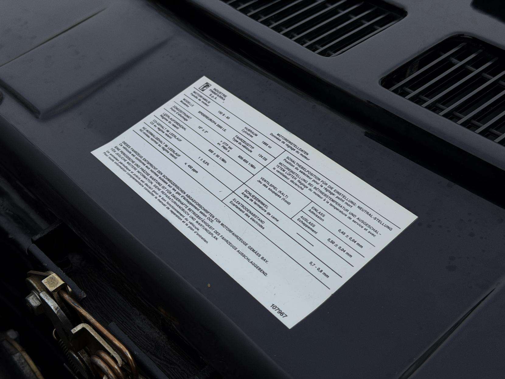 2000 FIAT PININFARINA 2000 FIAT PININFARINA