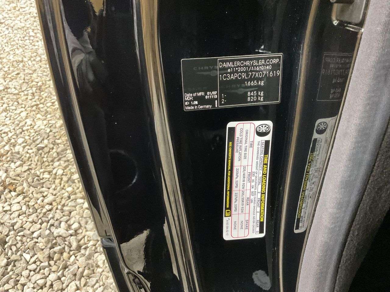 2007 CHRYSLER CROSSFIRE 2007 CHRYSLER CROSSFIRE