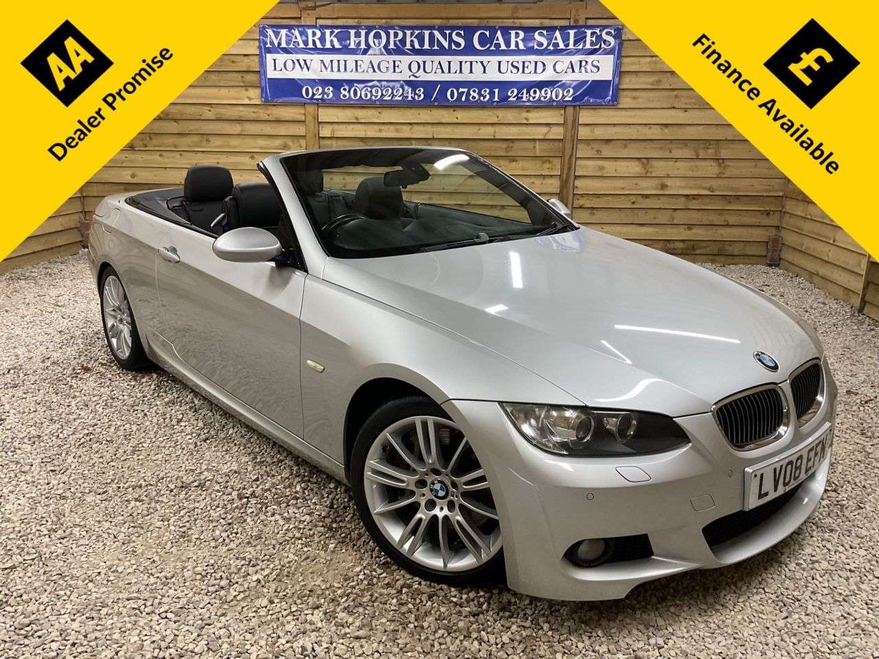 A 2008 BMW 3 SERIES 3.0 335i M Sport Convertible 2dr Petrol Steptronic Euro 4 (306 ps) DEMO+2 L A 2008 BMW 3 SERIES 3.0 335i M Sport Convertible 2dr Petrol Steptronic Euro 4 (306 ps) DEMO+2 L