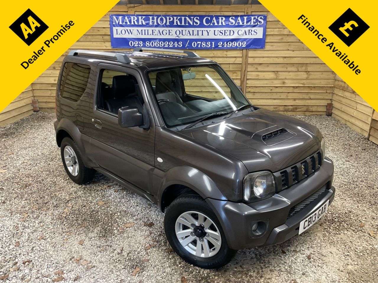 A 2013 SUZUKI JIMNY 1.3 VVT SZ4 SUV 3dr Petrol Manual 4WD Euro 5 (85 ps) 2 LADY OWNER INCREDIBL A 2013 SUZUKI JIMNY 1.3 VVT SZ4 SUV 3dr Petrol Manual 4WD Euro 5 (85 ps) 2 LADY OWNER INCREDIBL