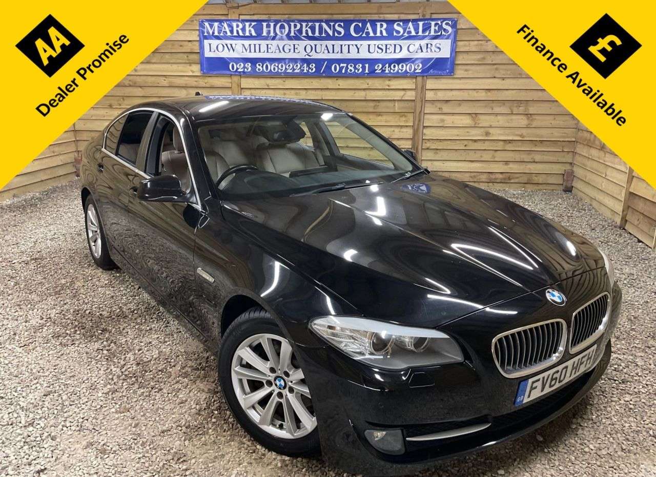 A 2011 BMW 5 SERIES 2.0 520d SE Saloon 4dr Diesel Steptronic Euro 5 (184 ps) DEMO+TWO OWNERS £5 A 2011 BMW 5 SERIES 2.0 520d SE Saloon 4dr Diesel Steptronic Euro 5 (184 ps) DEMO+TWO OWNERS £5