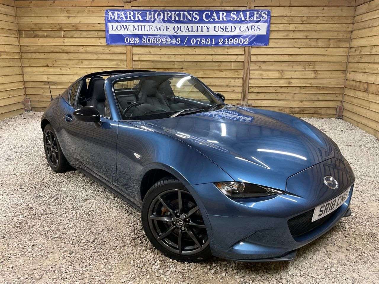 A 2018 MAZDA MX-5 RF 2.0 SKYACTIV-G Sport Black Convertible 2dr Petrol Manual Euro 6 (160 ps) DE A 2018 MAZDA MX-5 RF 2.0 SKYACTIV-G Sport Black Convertible 2dr Petrol Manual Euro 6 (160 ps) DE