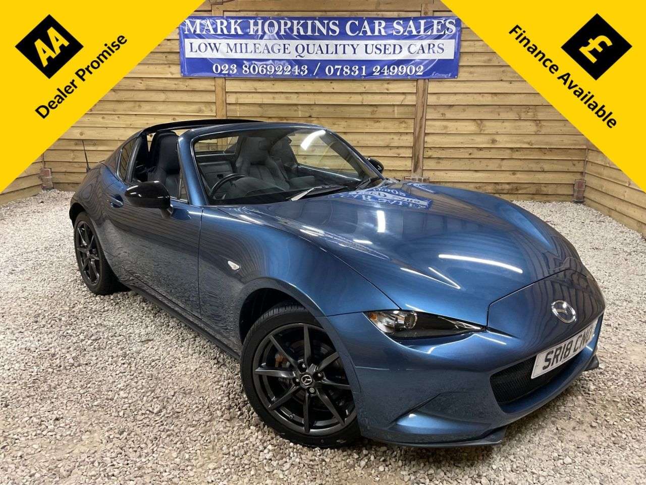 A 2018 MAZDA MX-5 RF 2.0 SKYACTIV-G Sport Black Convertible 2dr Petrol Manual Euro 6 (160 ps) DE A 2018 MAZDA MX-5 RF 2.0 SKYACTIV-G Sport Black Convertible 2dr Petrol Manual Euro 6 (160 ps) DE