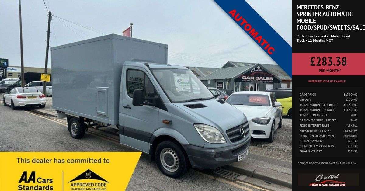 A 2008 MERCEDES-BENZ SPRINTER Automatic Mobile Food/Spud/Sweets/Sales/Waffle Truck 311 CDI Power Sockets A 2008 MERCEDES-BENZ SPRINTER Automatic Mobile Food/Spud/Sweets/Sales/Waffle Truck 311 CDI Power Sockets