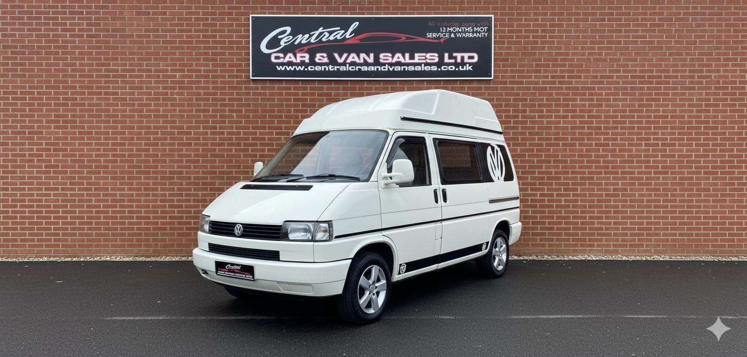 A 1995 VOLKSWAGEN TRANSPORTER CAMPERVAN 2 Berth High Roof Electric Bed PX Welcome Electric Rock & Roll Bed, VGC Ele A 1995 VOLKSWAGEN TRANSPORTER CAMPERVAN 2 Berth High Roof Electric Bed PX Welcome Electric Rock & Roll Bed, VGC Ele