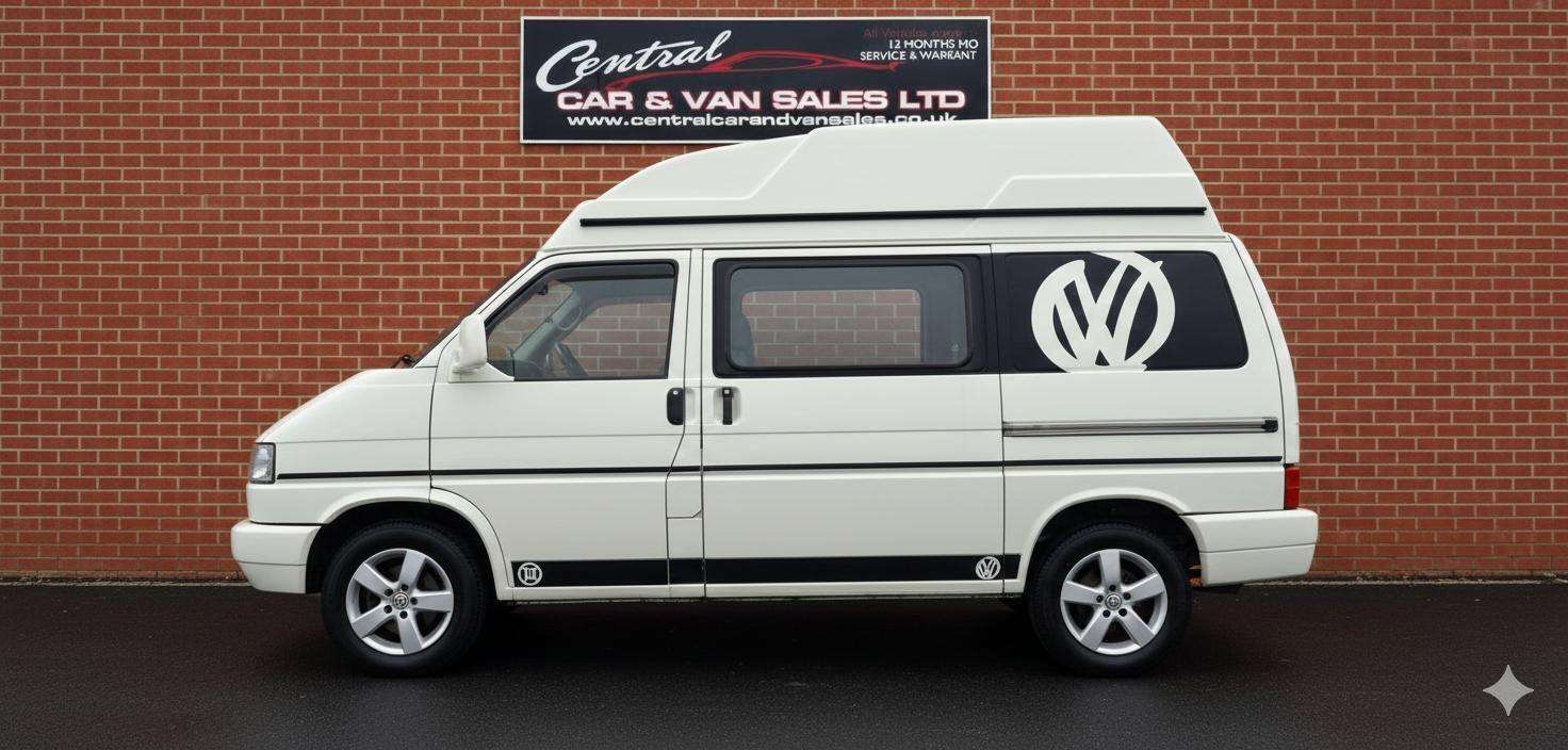 A 1995 VOLKSWAGEN TRANSPORTER CAMPERVAN 2 Berth High Roof Electric Bed PX Welcome Electric Rock & Roll Bed, VGC Ele A 1995 VOLKSWAGEN TRANSPORTER CAMPERVAN 2 Berth High Roof Electric Bed PX Welcome Electric Rock & Roll Bed, VGC Ele
