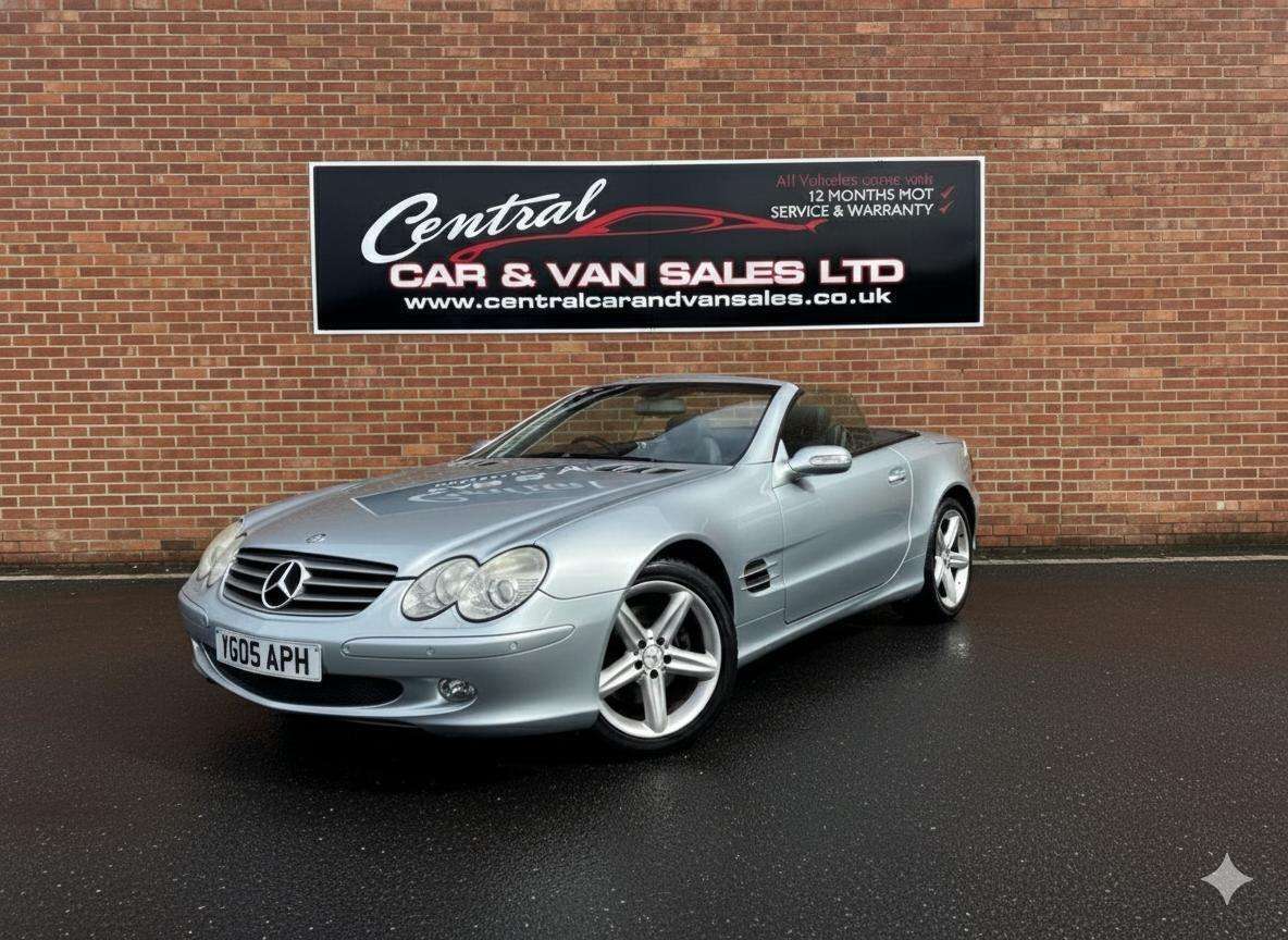 A 2005 MERCEDES-BENZ SL 3.7 SL350 Convertible 2dr Petrol Automatic (281 g/km, 245 bhp) Big Specific A 2005 MERCEDES-BENZ SL 3.7 SL350 Convertible 2dr Petrol Automatic (281 g/km, 245 bhp) Big Specific