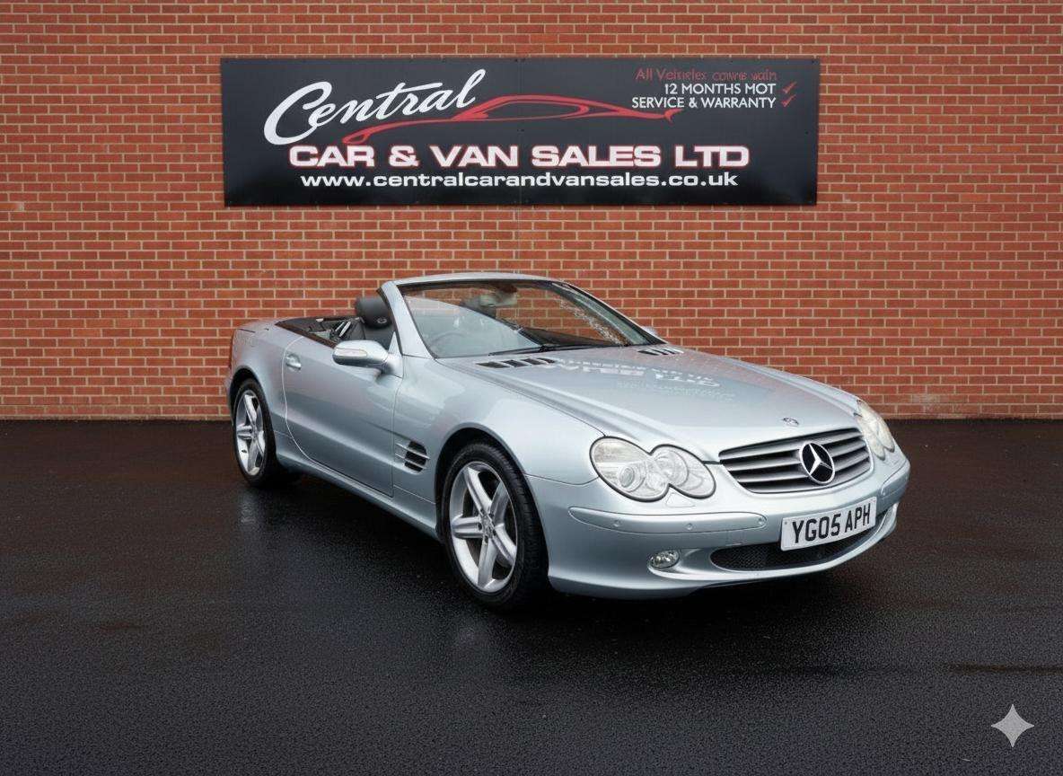 A 2005 MERCEDES-BENZ SL 3.7 SL350 Convertible 2dr Petrol Automatic (281 g/km, 245 bhp) Big Specific A 2005 MERCEDES-BENZ SL 3.7 SL350 Convertible 2dr Petrol Automatic (281 g/km, 245 bhp) Big Specific