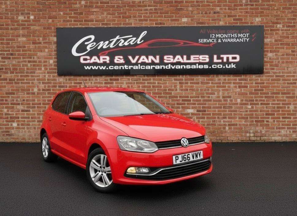 A 2016 VOLKSWAGEN POLO 1.0 BlueMotion Tech Match Hatchback 5dr Petrol Manual Euro 6 (s/s) (60 ps) A 2016 VOLKSWAGEN POLO 1.0 BlueMotion Tech Match Hatchback 5dr Petrol Manual Euro 6 (s/s) (60 ps)