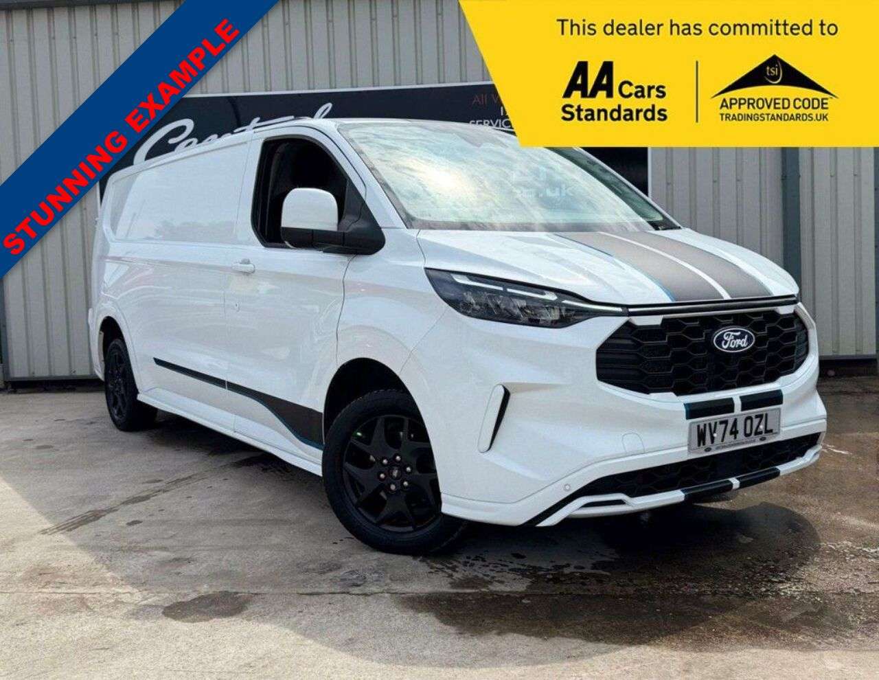 A 2024 FORD TRANSIT CUSTOM 2.0 300 EcoBlue Sport Panel Van 5dr Diesel Auto L2 H1 Euro 6 (s/s) (170 ps) A 2024 FORD TRANSIT CUSTOM 2.0 300 EcoBlue Sport Panel Van 5dr Diesel Auto L2 H1 Euro 6 (s/s) (170 ps)