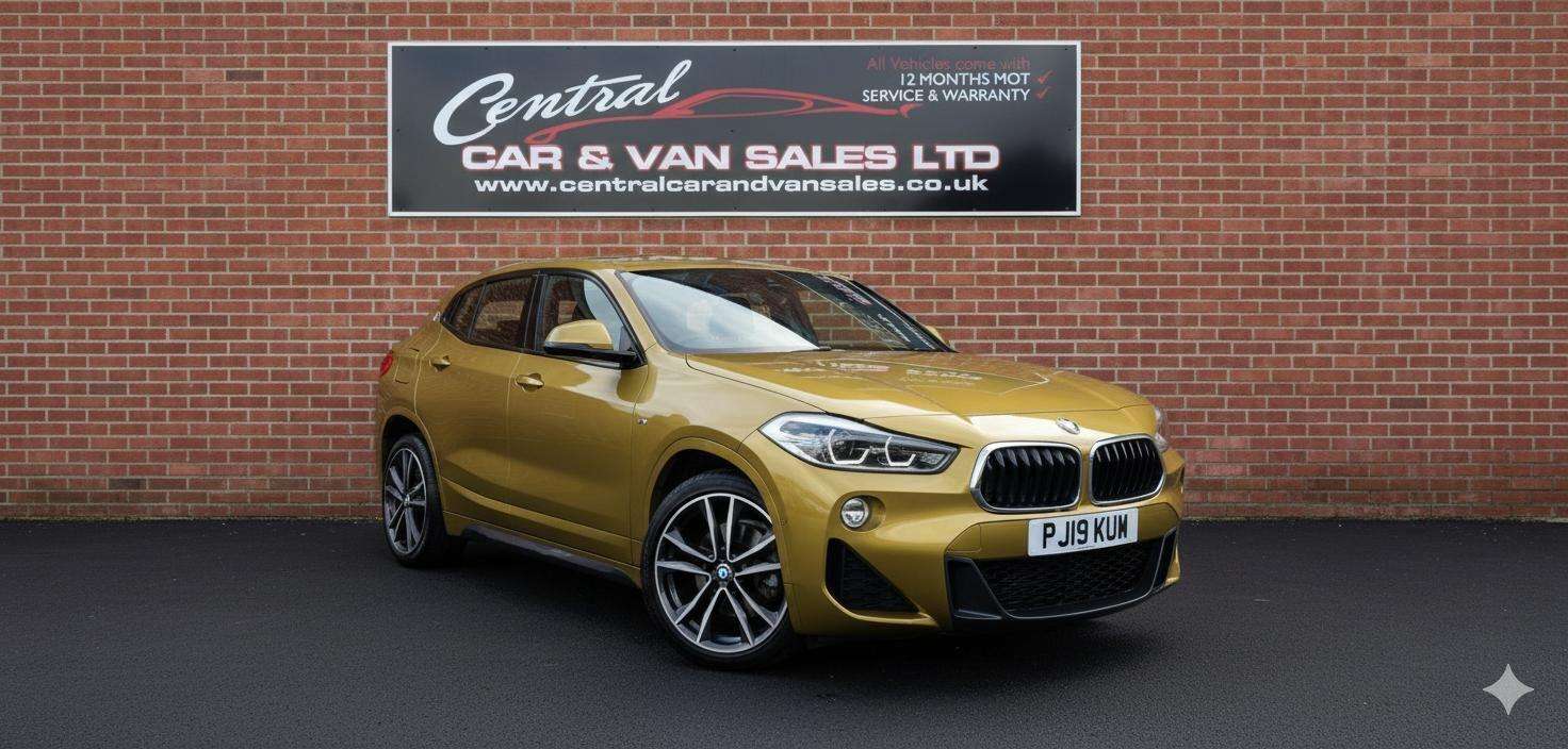 A 2019 BMW X2 1.5 18i M Sport SUV 5dr Petrol DCT sDrive Euro 6 (s/s) (140 ps) Climate Con A 2019 BMW X2 1.5 18i M Sport SUV 5dr Petrol DCT sDrive Euro 6 (s/s) (140 ps) Climate Con