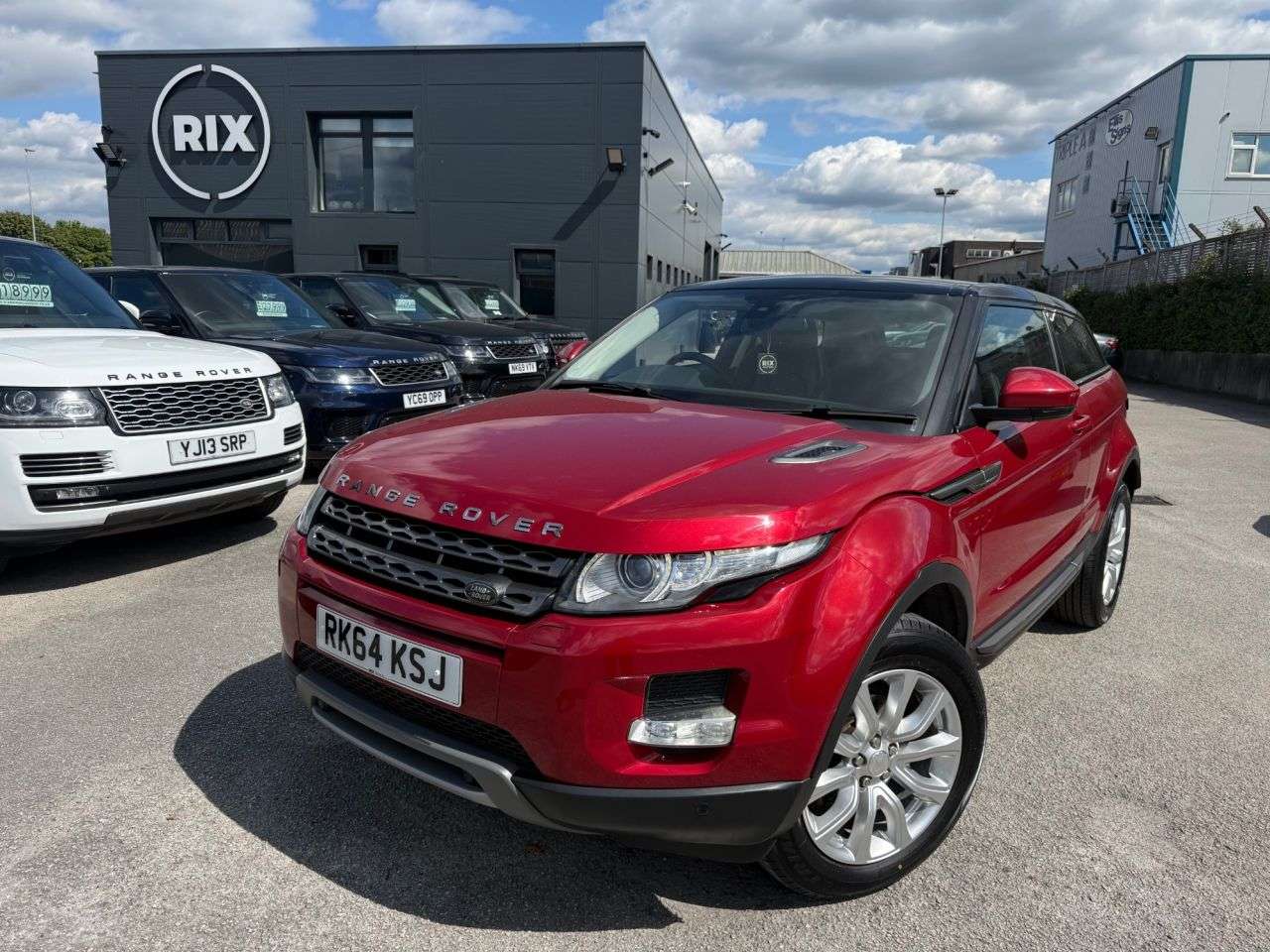 A 2014 LAND ROVER RANGE ROVER EVOQUE 2.2 SD4 Pure Tech Coupe 3dr Diesel Auto 4WD-FINISHED IN FIRENZE RED WITH BL A 2014 LAND ROVER RANGE ROVER EVOQUE 2.2 SD4 Pure Tech Coupe 3dr Diesel Auto 4WD-FINISHED IN FIRENZE RED WITH BL