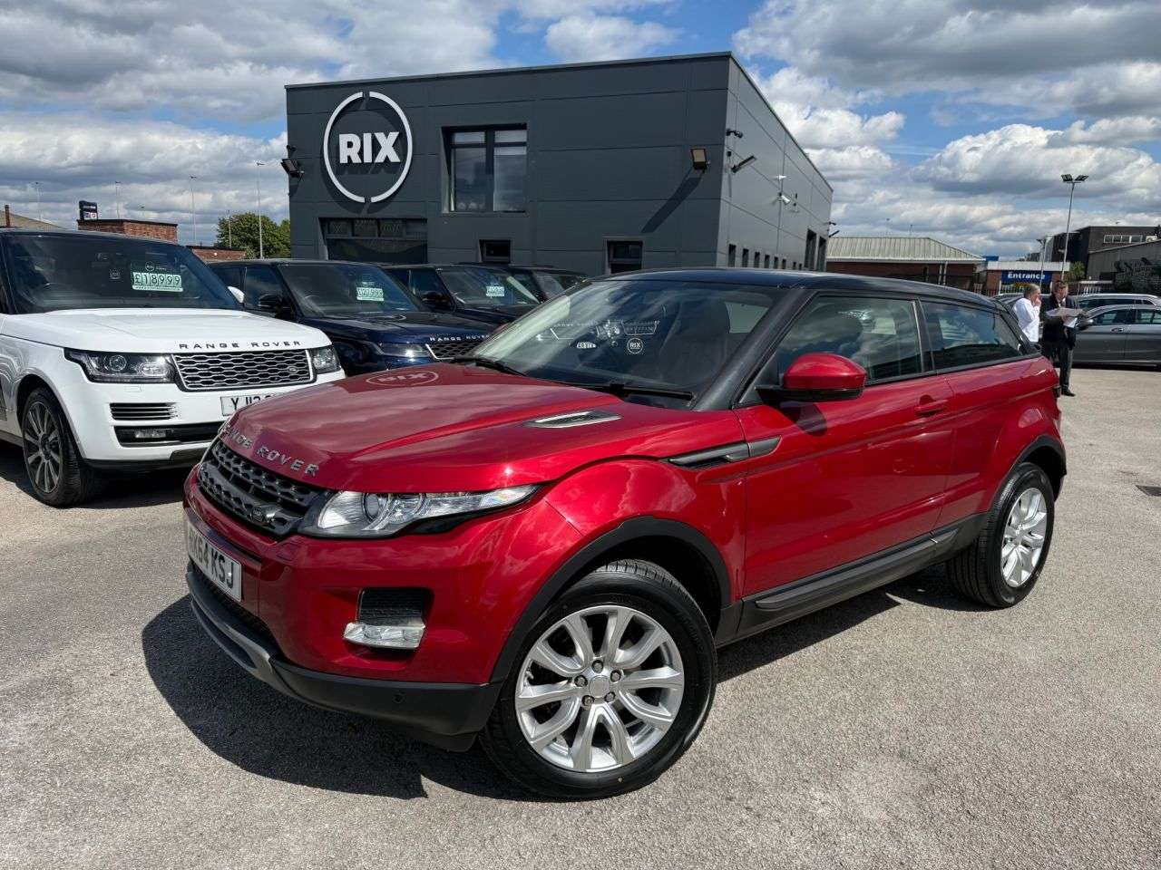 A 2014 LAND ROVER RANGE ROVER EVOQUE 2.2 SD4 Pure Tech Coupe 3dr Diesel Auto 4WD-FINISHED IN FIRENZE RED WITH BL A 2014 LAND ROVER RANGE ROVER EVOQUE 2.2 SD4 Pure Tech Coupe 3dr Diesel Auto 4WD-FINISHED IN FIRENZE RED WITH BL