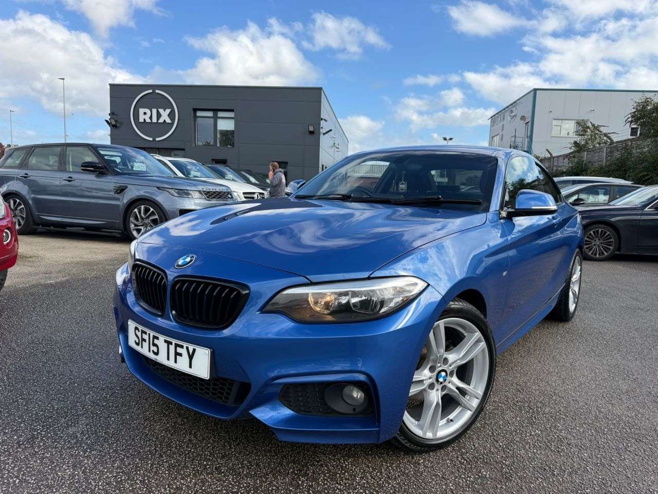 A 2015 BMW 2 SERIES 2.0 218d M Sport Coupe 2dr Diesel Auto Euro 6-FINISHED IN ESTORIL BLUE WITH A 2015 BMW 2 SERIES 2.0 218d M Sport Coupe 2dr Diesel Auto Euro 6-FINISHED IN ESTORIL BLUE WITH