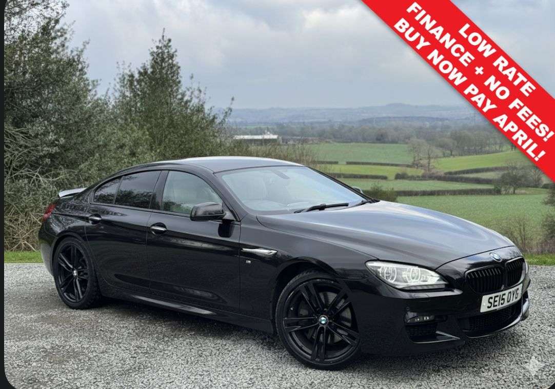 A 2015 BMW 6 SERIES GRAN COUPE 3.0 640d M Sport Saloon 4dr Diesel Auto Euro 5 (s/s) (313 ps) A 2015 BMW 6 SERIES GRAN COUPE 3.0 640d M Sport Saloon 4dr Diesel Auto Euro 5 (s/s) (313 ps)