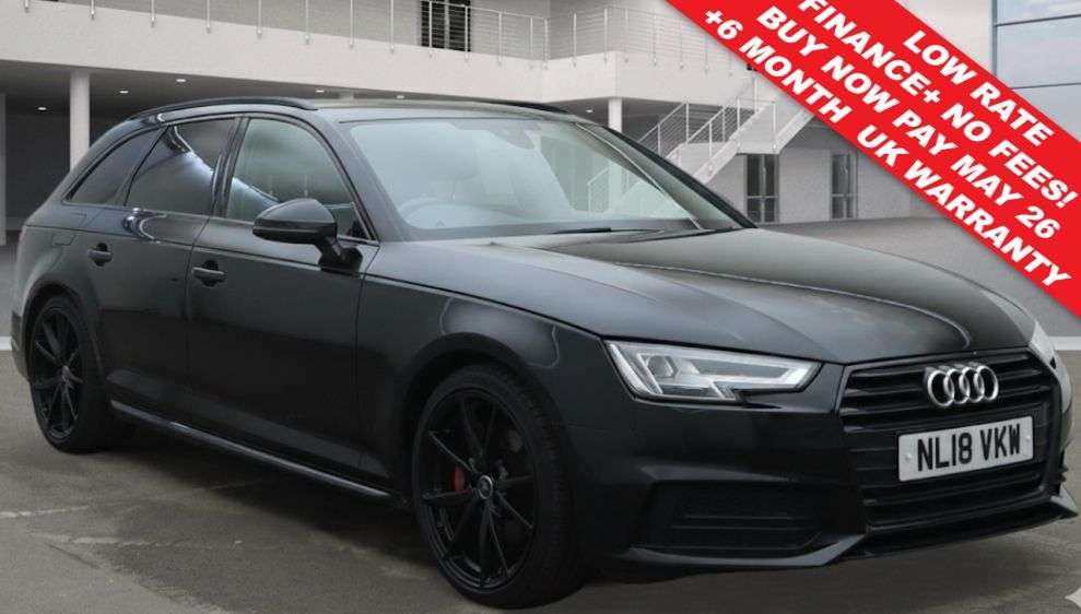 A 2018 AUDI A4 AVANT 2.0 TDI Black Edition Estate 5dr Diesel S Tronic quattro Euro 6 (s/s) (190 A 2018 AUDI A4 AVANT 2.0 TDI Black Edition Estate 5dr Diesel S Tronic quattro Euro 6 (s/s) (190