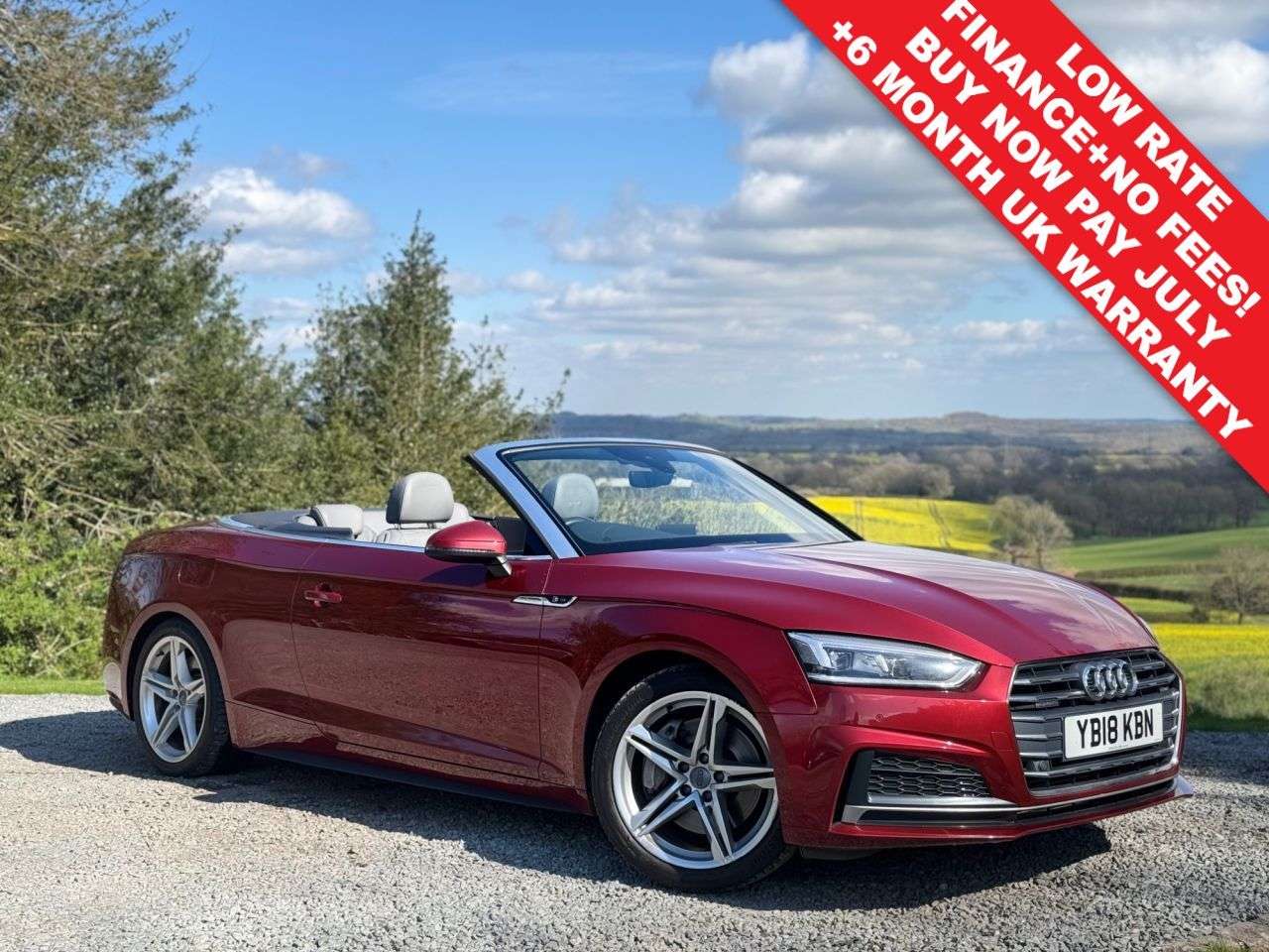 A 2018 AUDI A5 CABRIOLET 2.0 TFSI S line Convertible 2dr Petrol S Tronic quattro Euro 6 (s/s) (252 p A 2018 AUDI A5 CABRIOLET 2.0 TFSI S line Convertible 2dr Petrol S Tronic quattro Euro 6 (s/s) (252 p