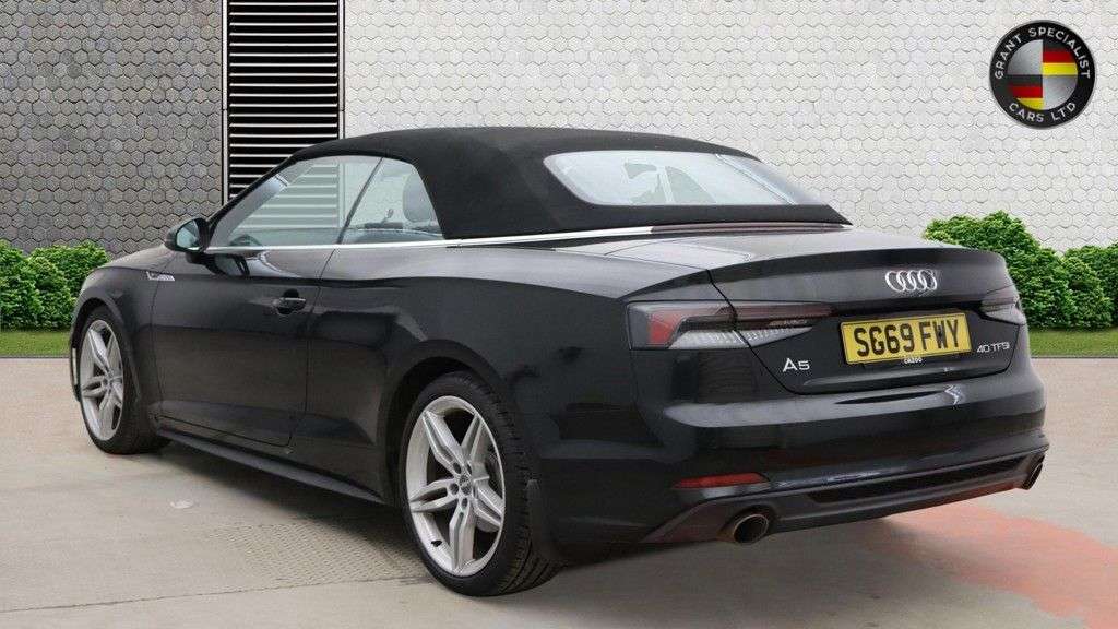A 2019 AUDI A5 CABRIOLET 2.0 TFSI 40 S line Convertible 2dr Petrol S Tronic Euro 6 (s/s) (190 ps) A 2019 AUDI A5 CABRIOLET 2.0 TFSI 40 S line Convertible 2dr Petrol S Tronic Euro 6 (s/s) (190 ps)