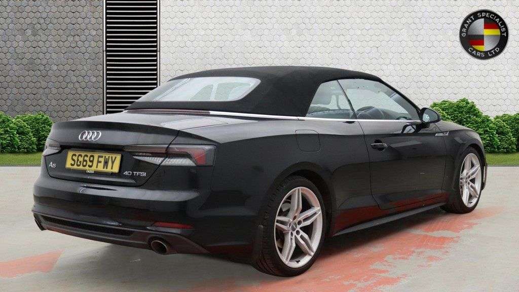 A 2019 AUDI A5 CABRIOLET 2.0 TFSI 40 S line Convertible 2dr Petrol S Tronic Euro 6 (s/s) (190 ps) A 2019 AUDI A5 CABRIOLET 2.0 TFSI 40 S line Convertible 2dr Petrol S Tronic Euro 6 (s/s) (190 ps)