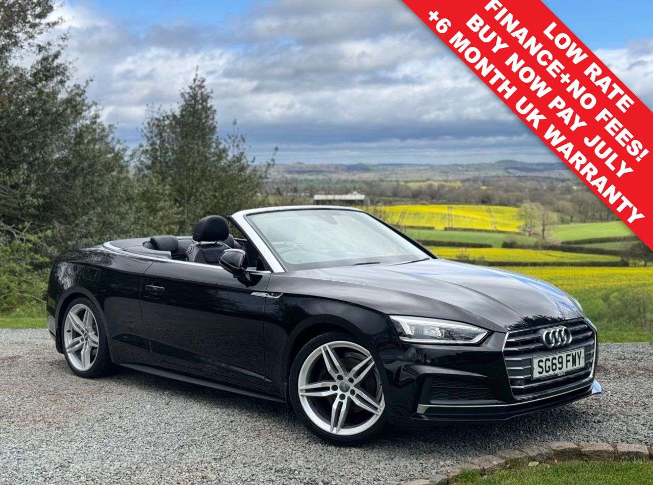 A 2019 AUDI A5 CABRIOLET 2.0 TFSI 40 S line Convertible 2dr Petrol S Tronic Euro 6 (s/s) (190 ps) A 2019 AUDI A5 CABRIOLET 2.0 TFSI 40 S line Convertible 2dr Petrol S Tronic Euro 6 (s/s) (190 ps)