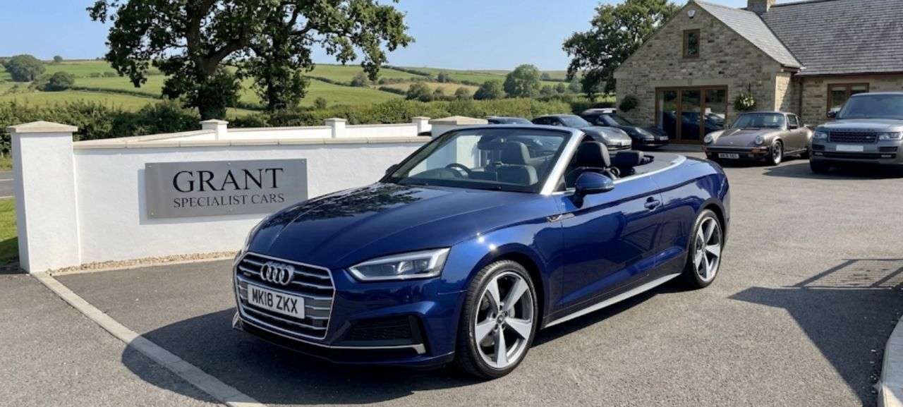A 2018 AUDI A5 CABRIOLET 2.0 TFSI S line Convertible 2dr Petrol S Tronic quattro Euro 6 (s/s) (252 p A 2018 AUDI A5 CABRIOLET 2.0 TFSI S line Convertible 2dr Petrol S Tronic quattro Euro 6 (s/s) (252 p