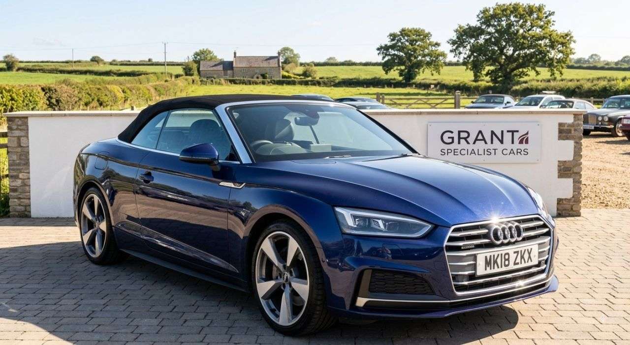 A 2018 AUDI A5 CABRIOLET 2.0 TFSI S line Convertible 2dr Petrol S Tronic quattro Euro 6 (s/s) (252 p A 2018 AUDI A5 CABRIOLET 2.0 TFSI S line Convertible 2dr Petrol S Tronic quattro Euro 6 (s/s) (252 p
