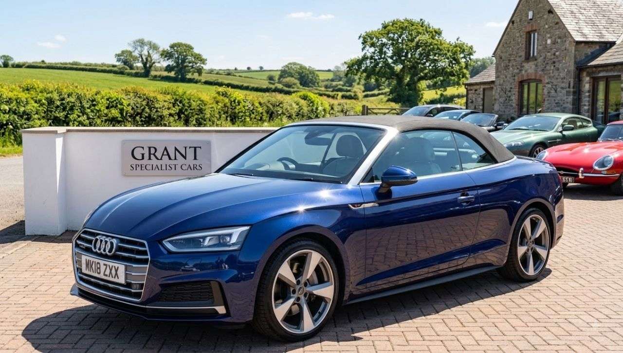 A 2018 AUDI A5 CABRIOLET 2.0 TFSI S line Convertible 2dr Petrol S Tronic quattro Euro 6 (s/s) (252 p A 2018 AUDI A5 CABRIOLET 2.0 TFSI S line Convertible 2dr Petrol S Tronic quattro Euro 6 (s/s) (252 p