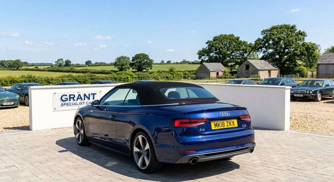 A 2018 AUDI A5 CABRIOLET 2.0 TFSI S line Convertible 2dr Petrol S Tronic quattro Euro 6 (s/s) (252 p A 2018 AUDI A5 CABRIOLET 2.0 TFSI S line Convertible 2dr Petrol S Tronic quattro Euro 6 (s/s) (252 p
