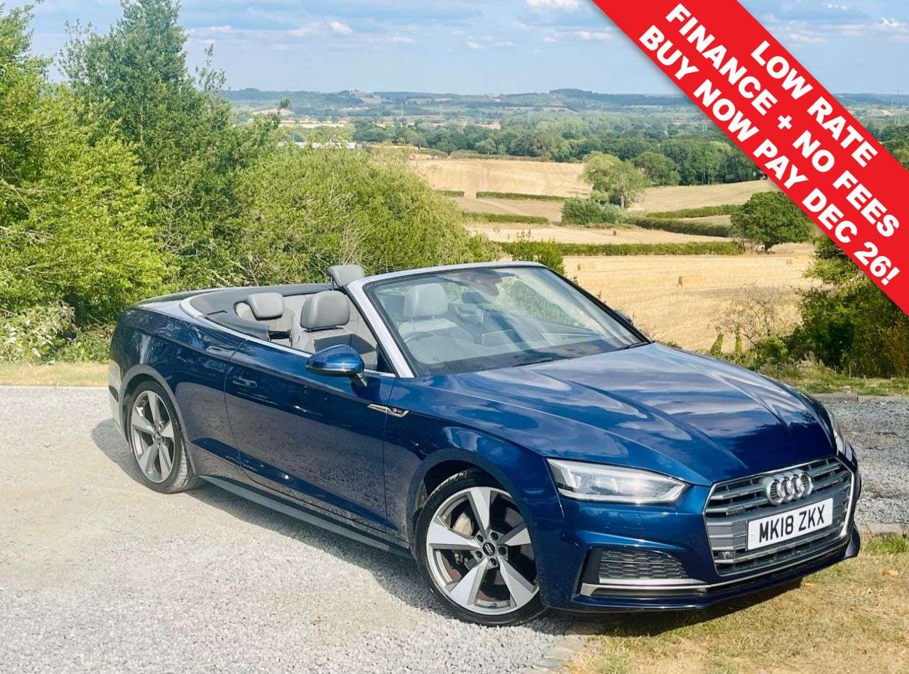 A 2018 AUDI A5 CABRIOLET 2.0 TFSI S line Convertible 2dr Petrol S Tronic quattro Euro 6 (s/s) (252 p A 2018 AUDI A5 CABRIOLET 2.0 TFSI S line Convertible 2dr Petrol S Tronic quattro Euro 6 (s/s) (252 p
