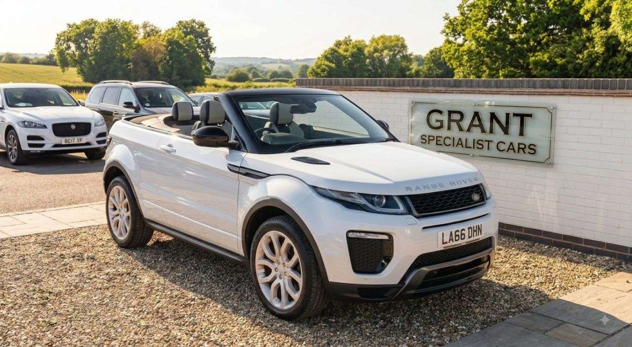 A 2017 LAND ROVER RANGE ROVER EVOQUE 2.0 TD4 HSE Dynamic Convertible 2dr Diesel Auto 4WD Euro 6 (s/s) (180 ps) A 2017 LAND ROVER RANGE ROVER EVOQUE 2.0 TD4 HSE Dynamic Convertible 2dr Diesel Auto 4WD Euro 6 (s/s) (180 ps)