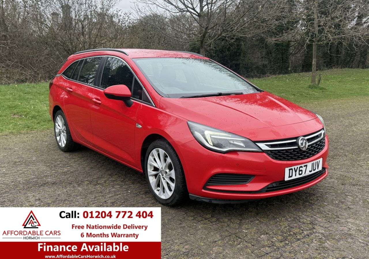 A 2017 VAUXHALL ASTRA 1.4i Tech Line Nav Sports Tourer 5dr Petrol Manual Euro 6 (100 ps) A 2017 VAUXHALL ASTRA 1.4i Tech Line Nav Sports Tourer 5dr Petrol Manual Euro 6 (100 ps)