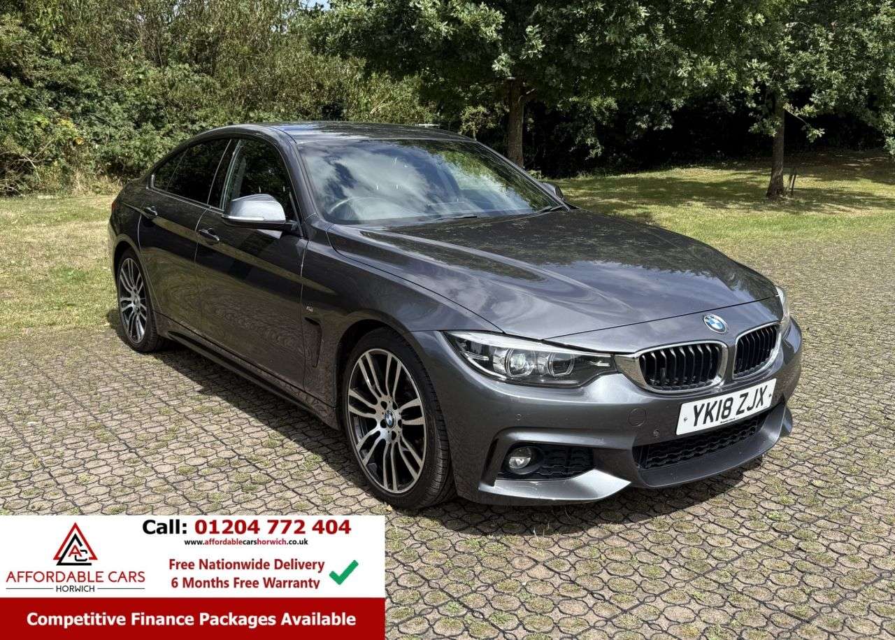 A 2018 BMW 4 SERIES GRAN COUPE 2.0 420i M Sport Hatchback 5dr Petrol Auto Euro 6 (s/s) (184 ps) A 2018 BMW 4 SERIES GRAN COUPE 2.0 420i M Sport Hatchback 5dr Petrol Auto Euro 6 (s/s) (184 ps)