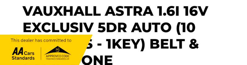 2012 VAUXHALL ASTRA 2012 VAUXHALL ASTRA