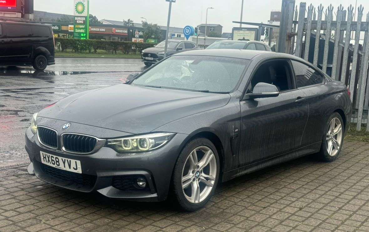 A 2018 BMW 4 SERIES 2.0 420i GPF M Sport Coupe 2dr Petrol Auto Euro 6 (s/s) (184 ps) A 2018 BMW 4 SERIES 2.0 420i GPF M Sport Coupe 2dr Petrol Auto Euro 6 (s/s) (184 ps)