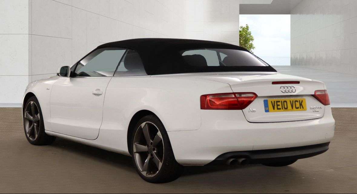 A 2010 AUDI A5 CABRIOLET 2.0 TDI Convertible 2dr Diesel Manual Euro 5 (s/s) (170 ps) A 2010 AUDI A5 CABRIOLET 2.0 TDI Convertible 2dr Diesel Manual Euro 5 (s/s) (170 ps)