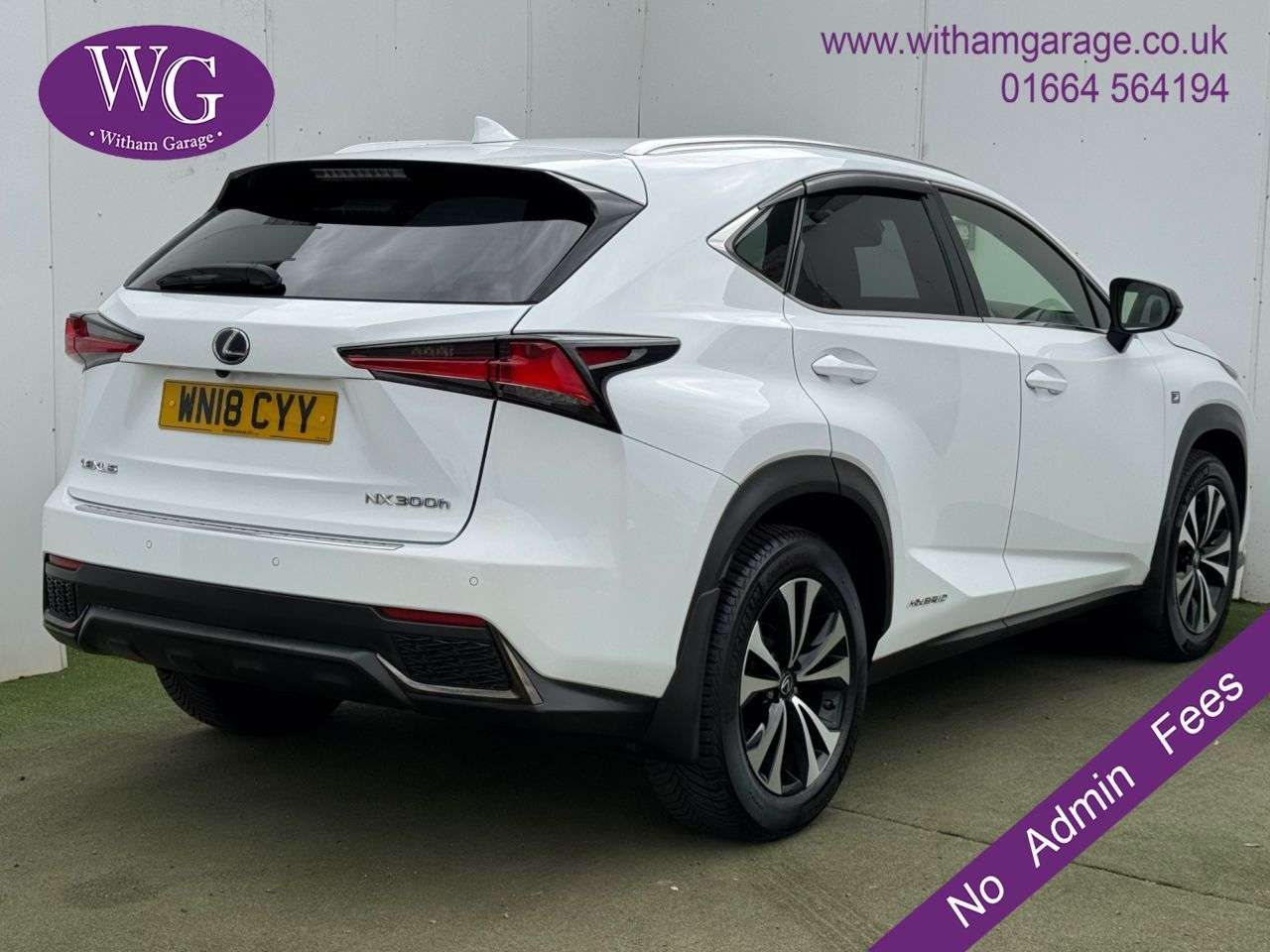 A 2018 LEXUS NX 2.5 300h F Sport SUV 5dr Petrol Hybrid E-CVT 4WD Euro 6 (s/s) (197 ps) A 2018 LEXUS NX 2.5 300h F Sport SUV 5dr Petrol Hybrid E-CVT 4WD Euro 6 (s/s) (197 ps)