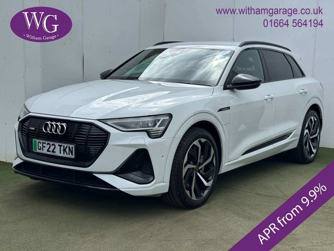 A 2022 AUDI E-TRON 55 Black Edition SUV 5dr Electric Auto quattro 95kWh (11kW Charger) (408 ps A 2022 AUDI E-TRON 55 Black Edition SUV 5dr Electric Auto quattro 95kWh (11kW Charger) (408 ps
