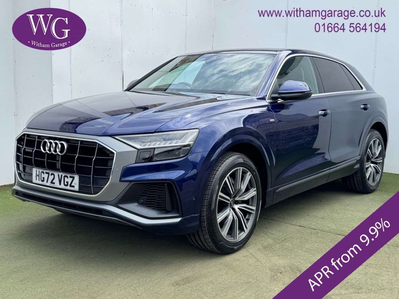 A 2022 AUDI Q8 3.0 TFSI V6 55 S line SUV 5dr Petrol Tiptronic quattro Euro 6 (s/s) (340 ps A 2022 AUDI Q8 3.0 TFSI V6 55 S line SUV 5dr Petrol Tiptronic quattro Euro 6 (s/s) (340 ps