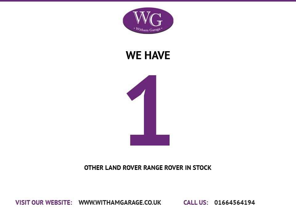 2018 LAND ROVER RANGE ROVER 2018 LAND ROVER RANGE ROVER