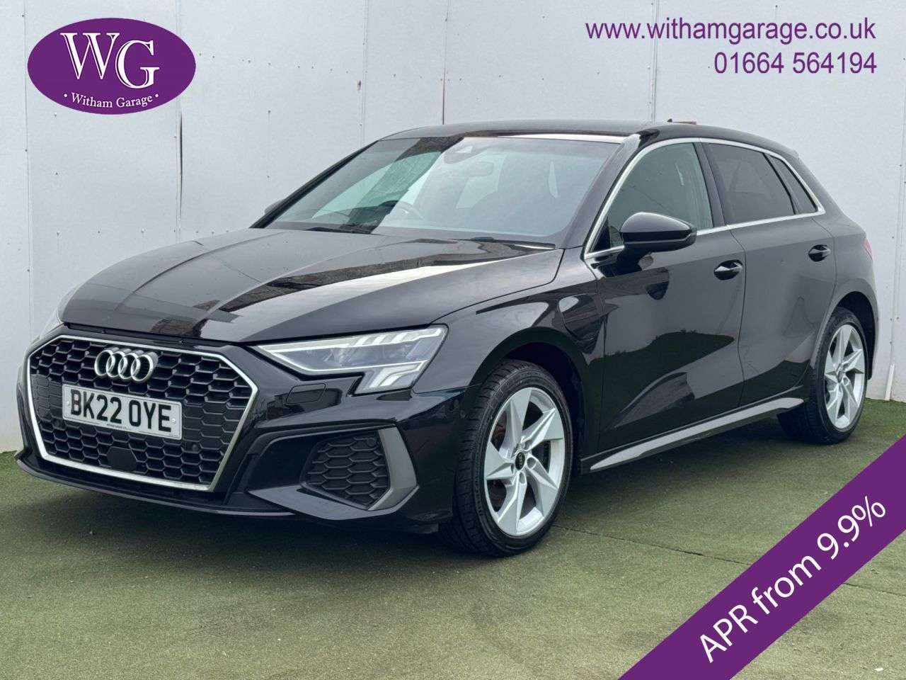 A 2022 AUDI A3 1.4 TFSIe 40 S line Sportback 5dr Petrol Plug-in Hybrid S Tronic Euro 6 (s/ A 2022 AUDI A3 1.4 TFSIe 40 S line Sportback 5dr Petrol Plug-in Hybrid S Tronic Euro 6 (s/