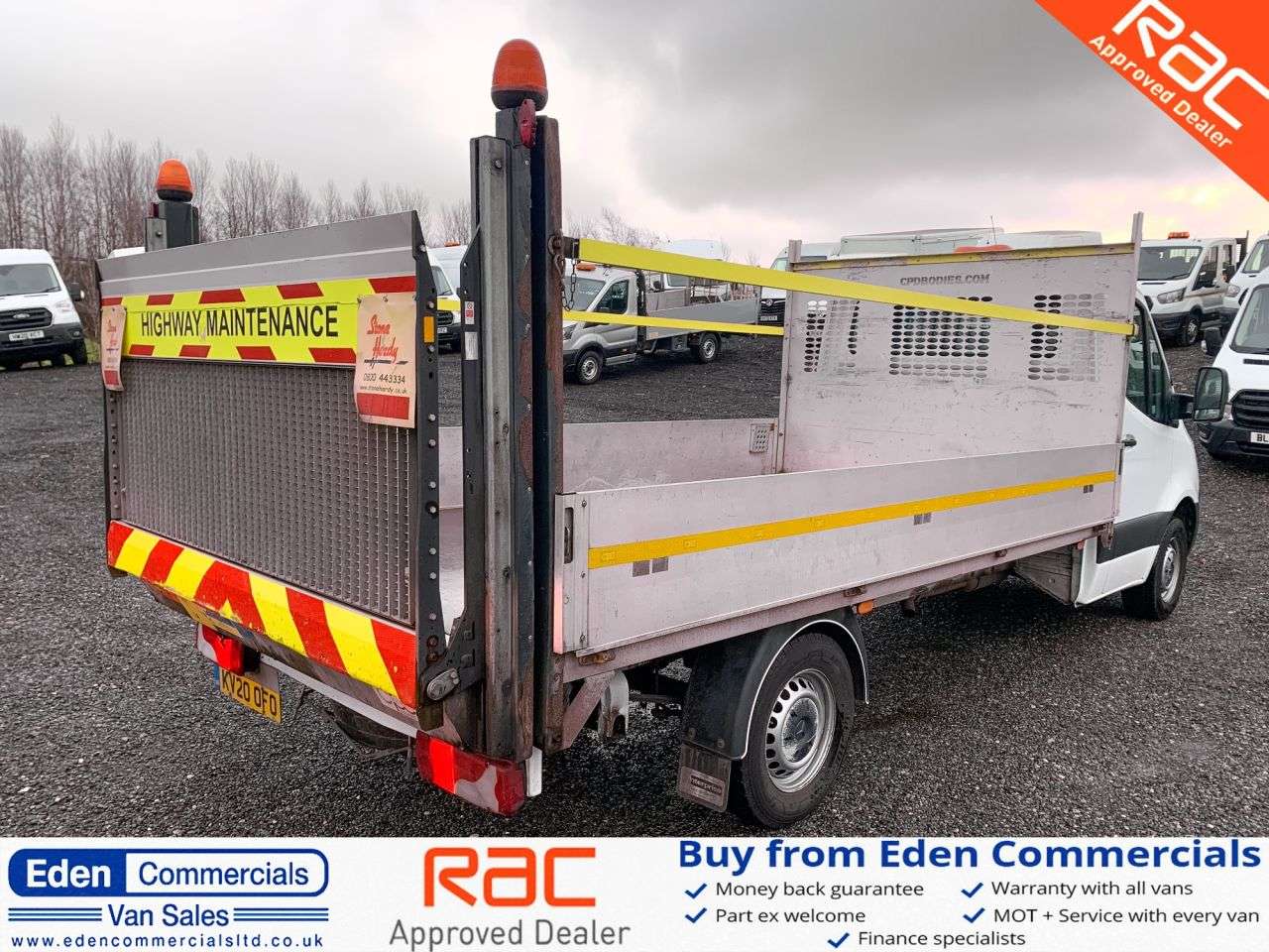 A 2020 MERCEDES-BENZ SPRINTER 2.1 316 CDI 5d 161 BHP DROPSIDE WITH TAIL LIFT - TM SPEC A 2020 MERCEDES-BENZ SPRINTER 2.1 316 CDI 5d 161 BHP DROPSIDE WITH TAIL LIFT - TM SPEC