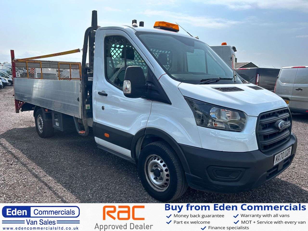 A 2020 FORD TRANSIT 2.0 350 LEADER C/C ECOBLUE 129 BHP DROPSIDE WITH TAIL LIFT NEW TIMING BELT A 2020 FORD TRANSIT 2.0 350 LEADER C/C ECOBLUE 129 BHP DROPSIDE WITH TAIL LIFT NEW TIMING BELT