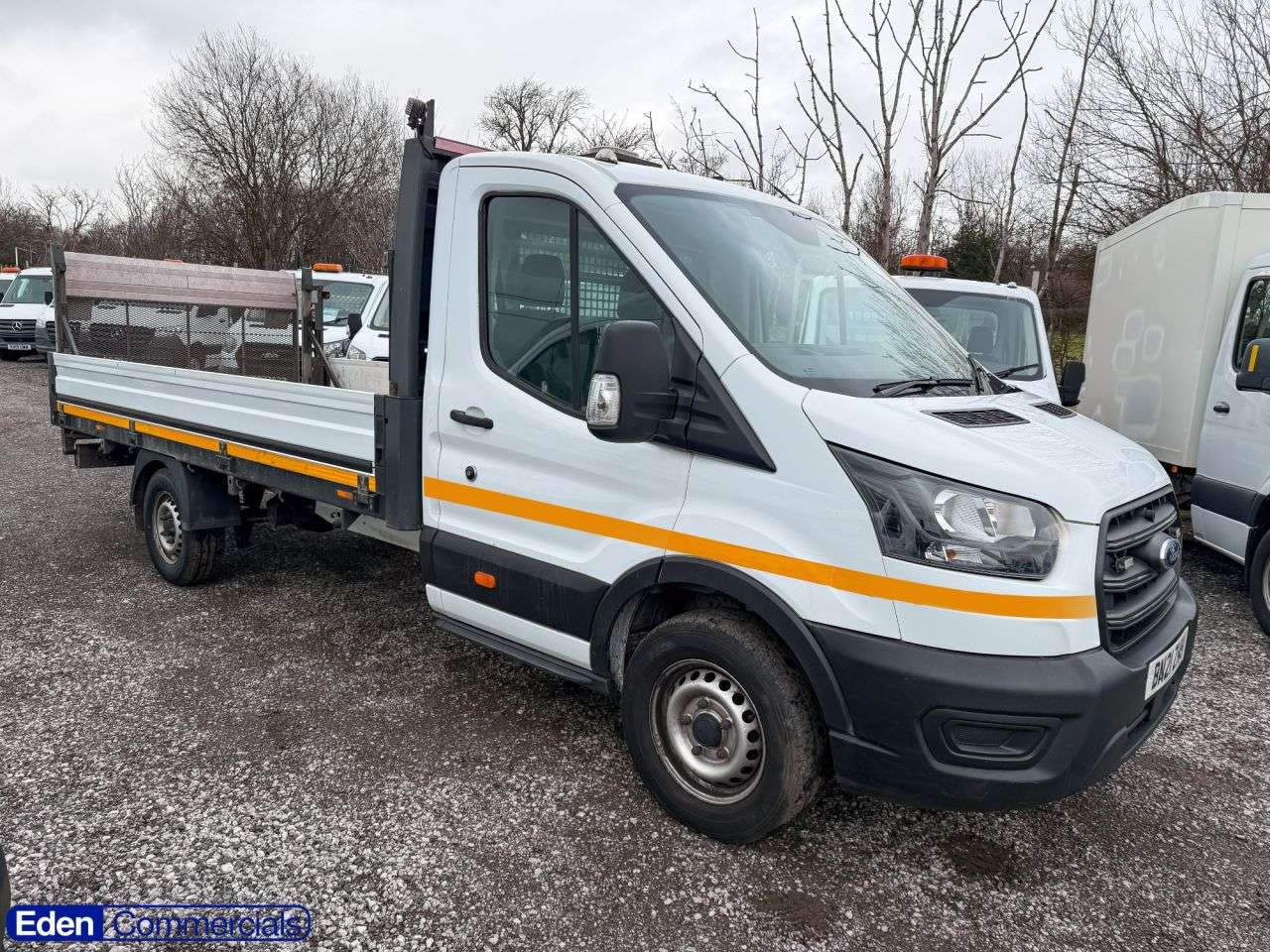 A 2021 FORD TRANSIT 2.0 350 LEADER ECOBLUE 129 BHP DROPSIDE WITH TAIL LIFT AIR CON + NEW TIMING A 2021 FORD TRANSIT 2.0 350 LEADER ECOBLUE 129 BHP DROPSIDE WITH TAIL LIFT AIR CON + NEW TIMING