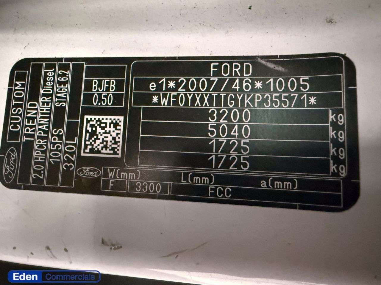 2020 FORD TRANSIT CUSTOM 2020 FORD TRANSIT CUSTOM