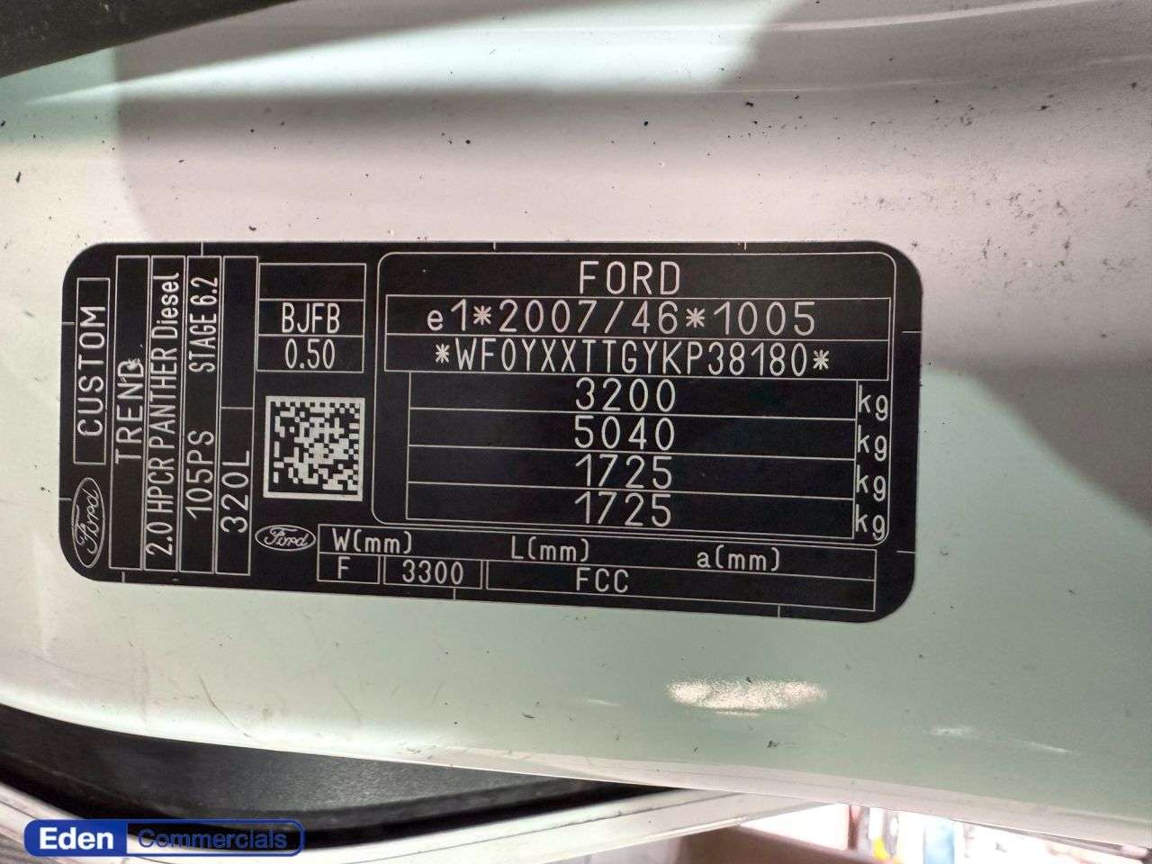 2020 FORD TRANSIT CUSTOM 2020 FORD TRANSIT CUSTOM